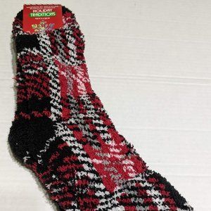 Holiday Traditions Mens' Fuzzy Lounging Crew Sock Set